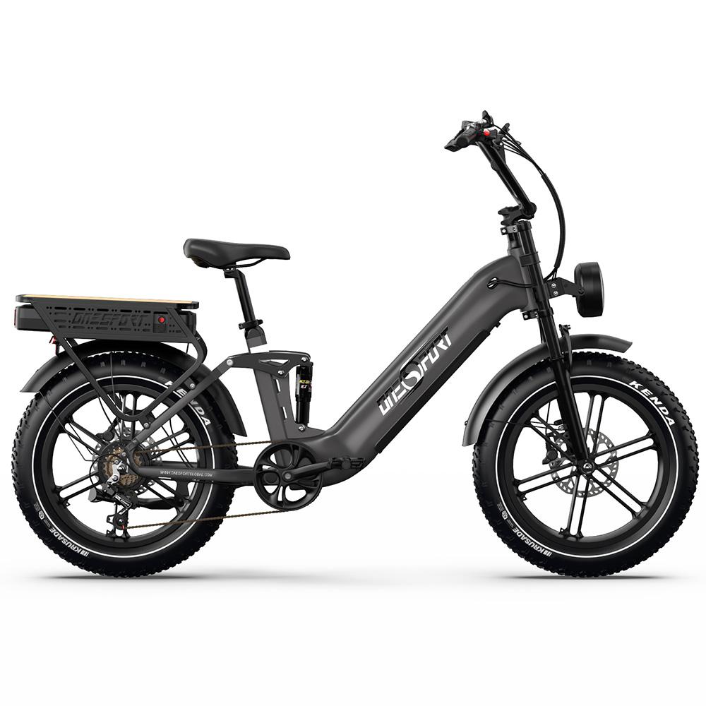 Elektrofahrrad Onesport 20" 500W Motor Vollfederung 48V 36AH Erwachsenen E-Bike Höchstgeschwindigkeit 25 km/h 7 Gänge Zuladung 120 kg OT08 Pro