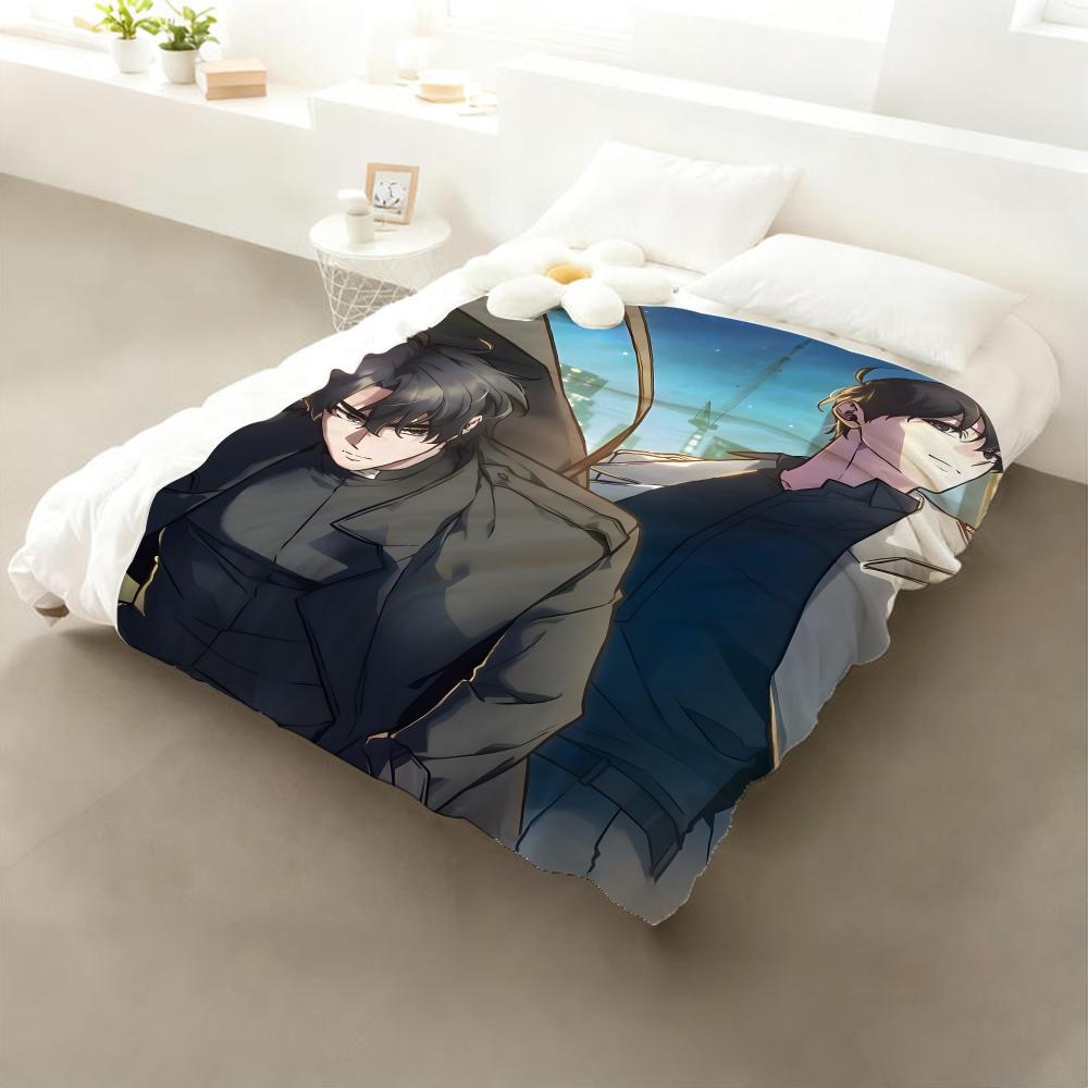 Anime Omniscient Reader’s Viewpoint Throw Flannel Throw Blanket: Soft Kid-Friendly Warm Anti-Static All Season Washable Couch 75x90cm