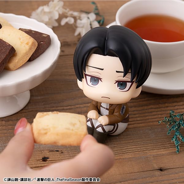 Figura completa de Levi de Ataque dos Titãs Rukappu