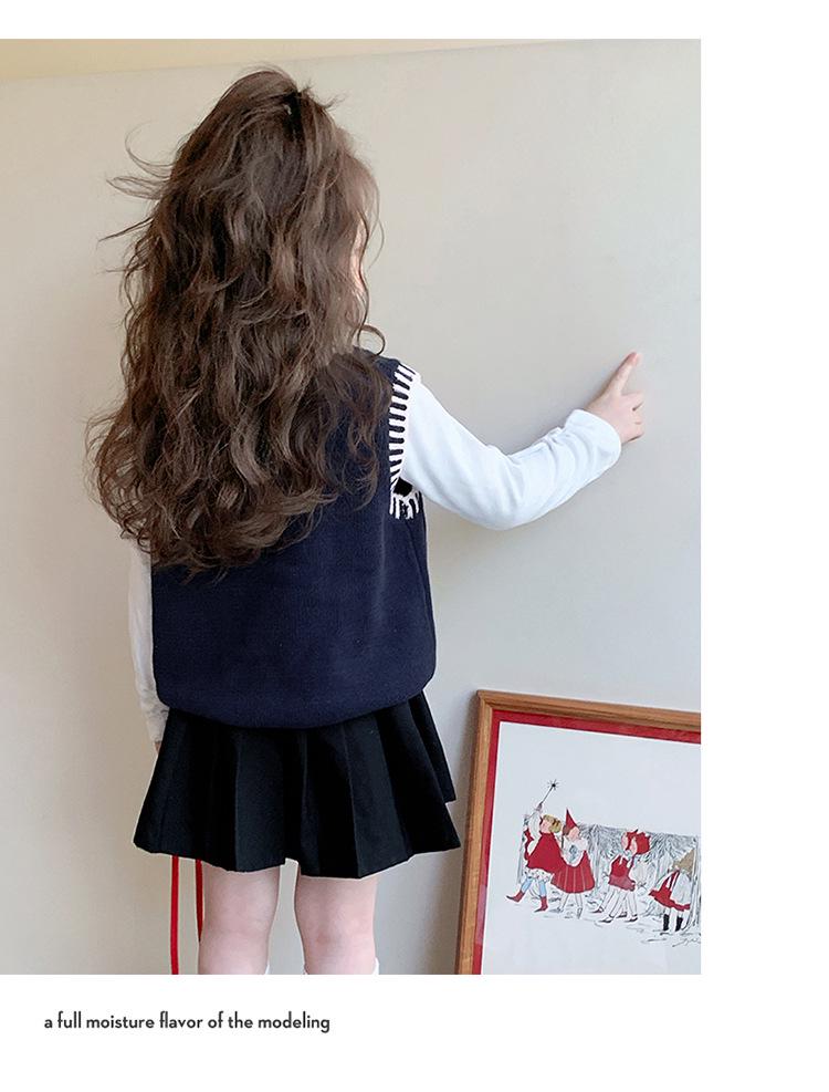 Ärmellose Strickweste für Kinder - Herbstpullover-Cardigan für Mädchen, 2025 Mode