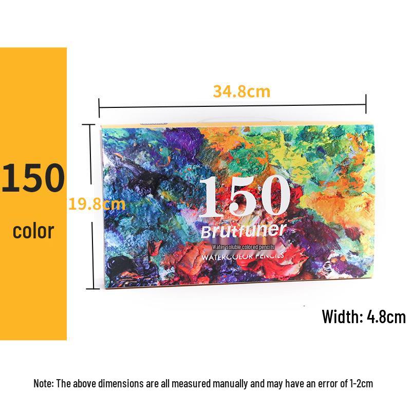 

Набор карандашей 120 цветов на масляной основе и 180 цветов водорастворимых с ручками для комиксов и граффити - Идеальный художественный подарок 2B