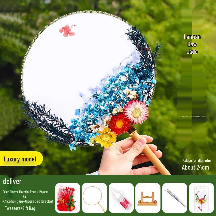 Dried Flower Fan DIY Kit for International Women's Day - Team Building & Handmade Gift