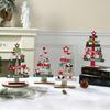 Christmas Tree-Shaped Wooden Letter Sign: Creative Desktop Decoration