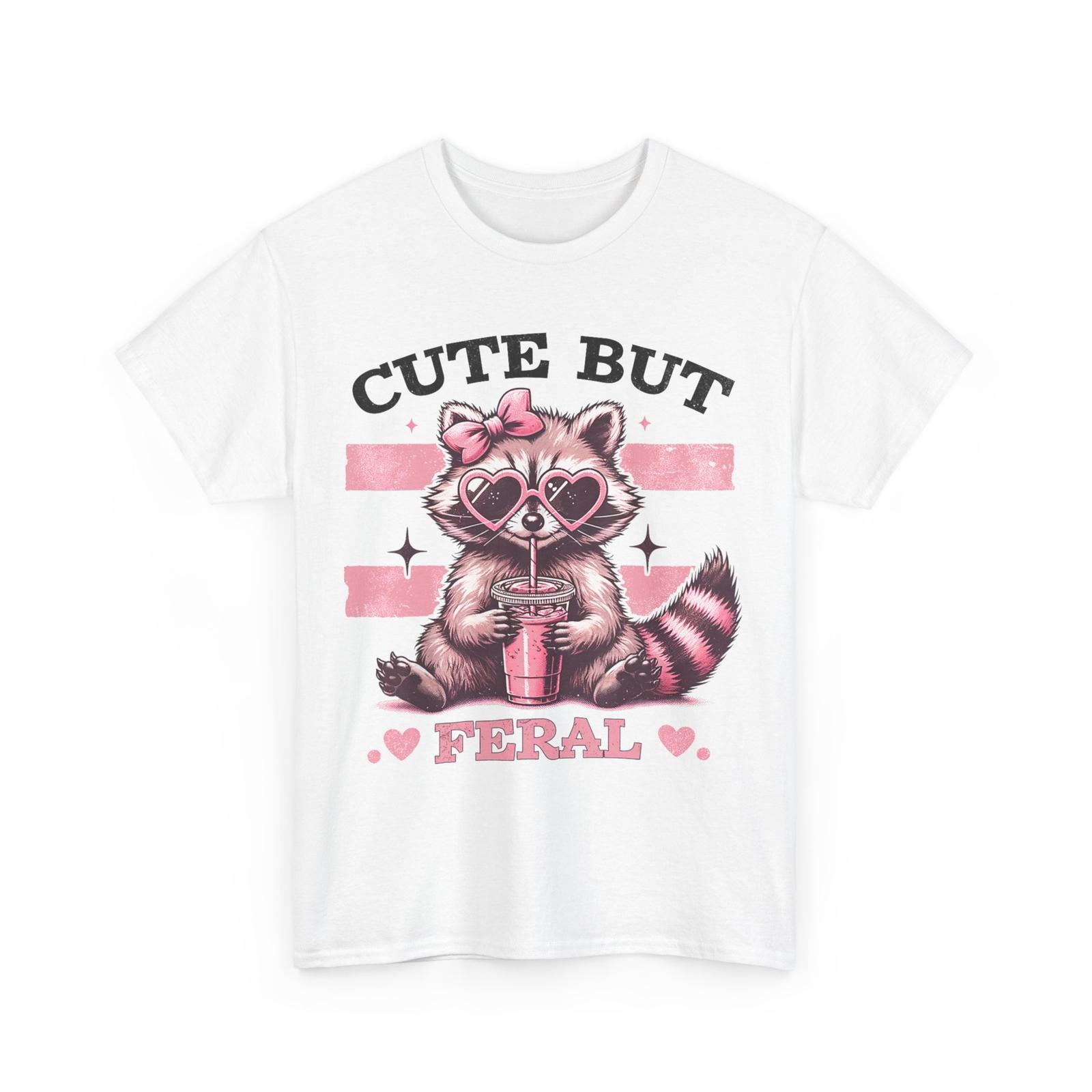Raccoon Cute Shirt, Raccoon Cute But Feral Women Men Funny Shirt S разноцветный