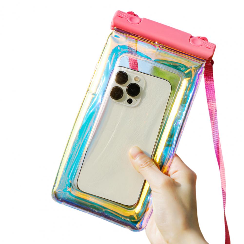 Waterproof Phone Pouch with Lanyard Touchscreen Clear PVC Beach Kayaking Swimming Floating Cell Phone Dry Bag Case Protector