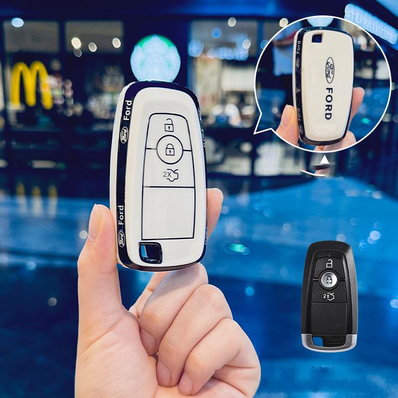 TPU Car Key Case Shell Fob For 2017-2022 Ford Fusion F150 F250 F350 F450 F550 Edge Explorer Escape Mustang Lincoln MKZ MKC MKX