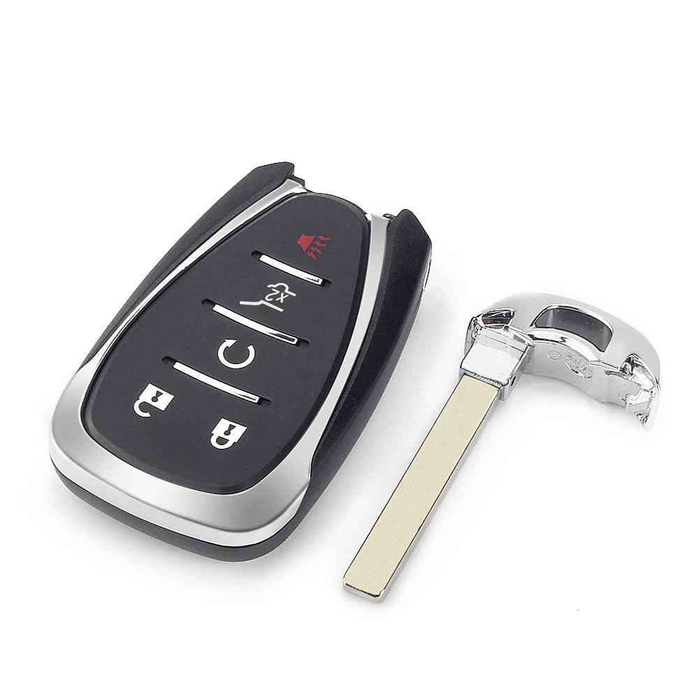 KEYYOU 1 Stück Fernbedienung für Autoschlüsselhülle für Chevrolet Cruze Malibu Camaro 2/3/4/5 Tasten Schlüsselanhänger Gehäuse