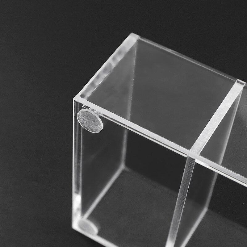 Suport pentru ruj pentru finisaj acrilic transparent cu 6 grile Suport pentru lac de unghii Cutie pentru pulbere pentru depozitare cosmetice Cutie pentru depozitare pentru finisaj cosmetic WBL