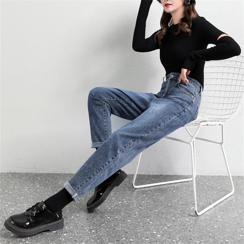 2022 Winter Korean Stytle Fashion Keep Warmhigh Waist Comfortable Loose Casual Denim Pants Warm Fleece Harajuku Streetwear Jeans