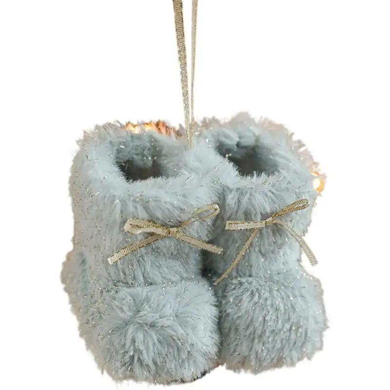 Santa Claus Boots Ornaments Hanging Decorative Ornament Santa Decor Party Pendant Home Claus Christmas A1D6