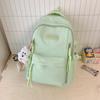 Schoolbag College Style School Bag Women's High Value 1011 New Large Capacity Bow Backpack Junior High School Student Backpack