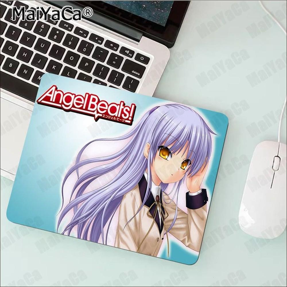 Angel Beats Anime Mousepad Rubber Small Thickened Mouse Pad Gaming Keyboard Table Mat Office Supplies Room Decor Mouse Carpet