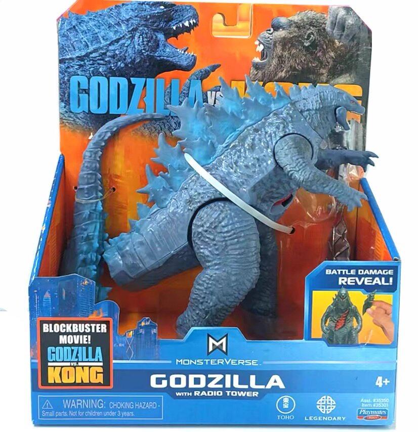 Playmates Godzilla Vs Kong Gojira Godzilla With Heat Ray Action Figure Joints Movable Table Ornaments Model Toy Kids Gift
