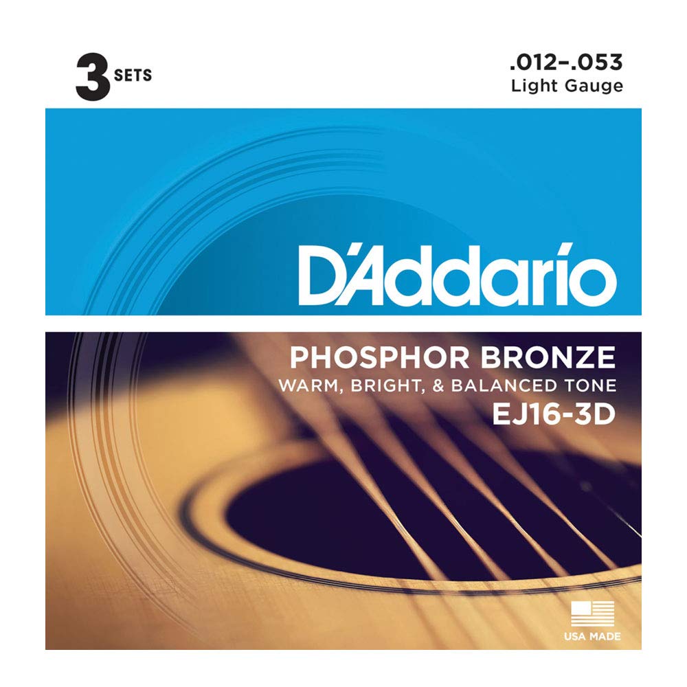 

Струны для акустической гитары, набор из 3 штук x 2 D Addario EJ16-3D