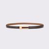 Korean PU Leather Thin Waist Strap Belt For Women Adjustable Fashion Skirts Jeans Decorative Belts Casual Accessories