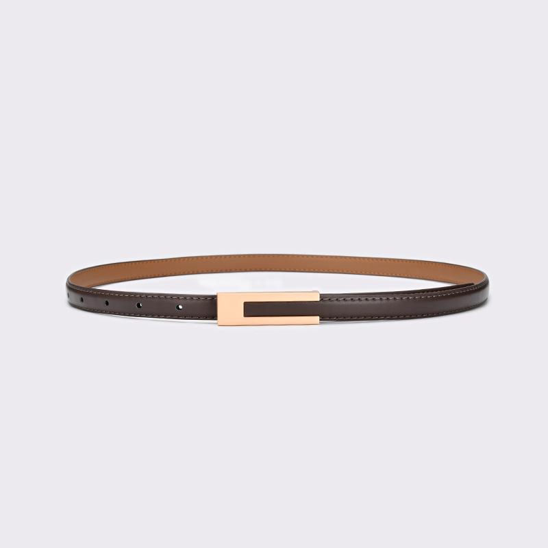 Korean PU Leather Thin Waist Strap Belt For Women Adjustable Fashion Skirts Jeans Decorative Belts Casual Accessories