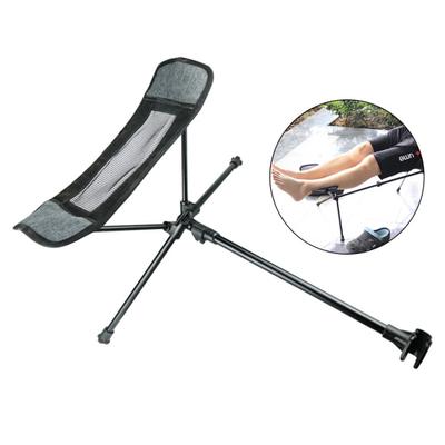 Reclining Chair Footrest Sturdy Construction Ultralight Aluminum Alloy Folding Fishing Camping Chair Foot Rest Retractable Stool Attachable Leg Rest