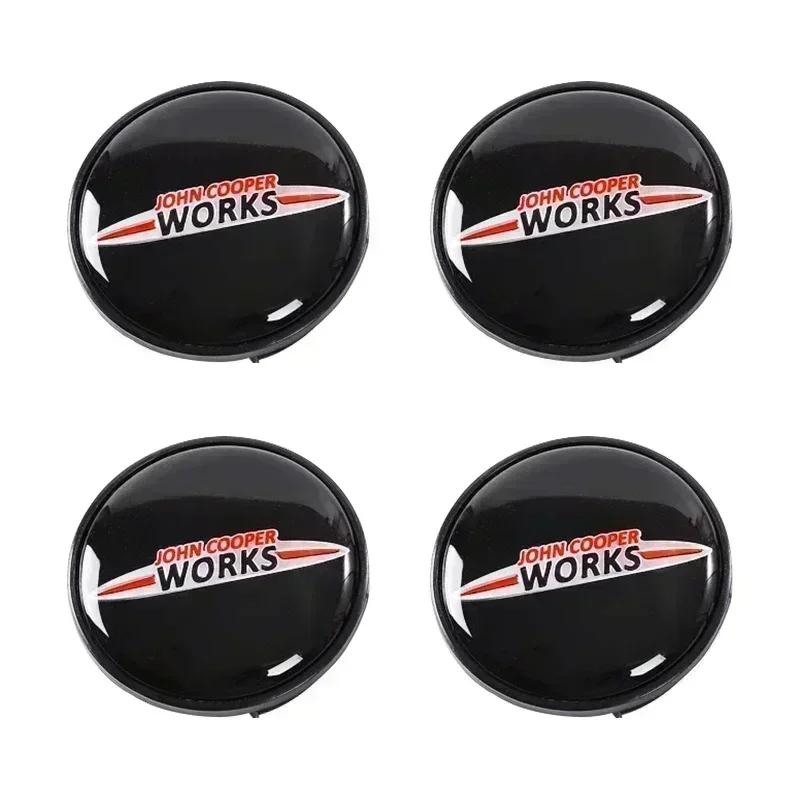 4pcs 54mm 56mm Car Wheel Center Hub Cap Badge Emblem Sticker For BMW Mini Cooper One S JCW R50 R53 R55 R56 R57 R60 F55 F56