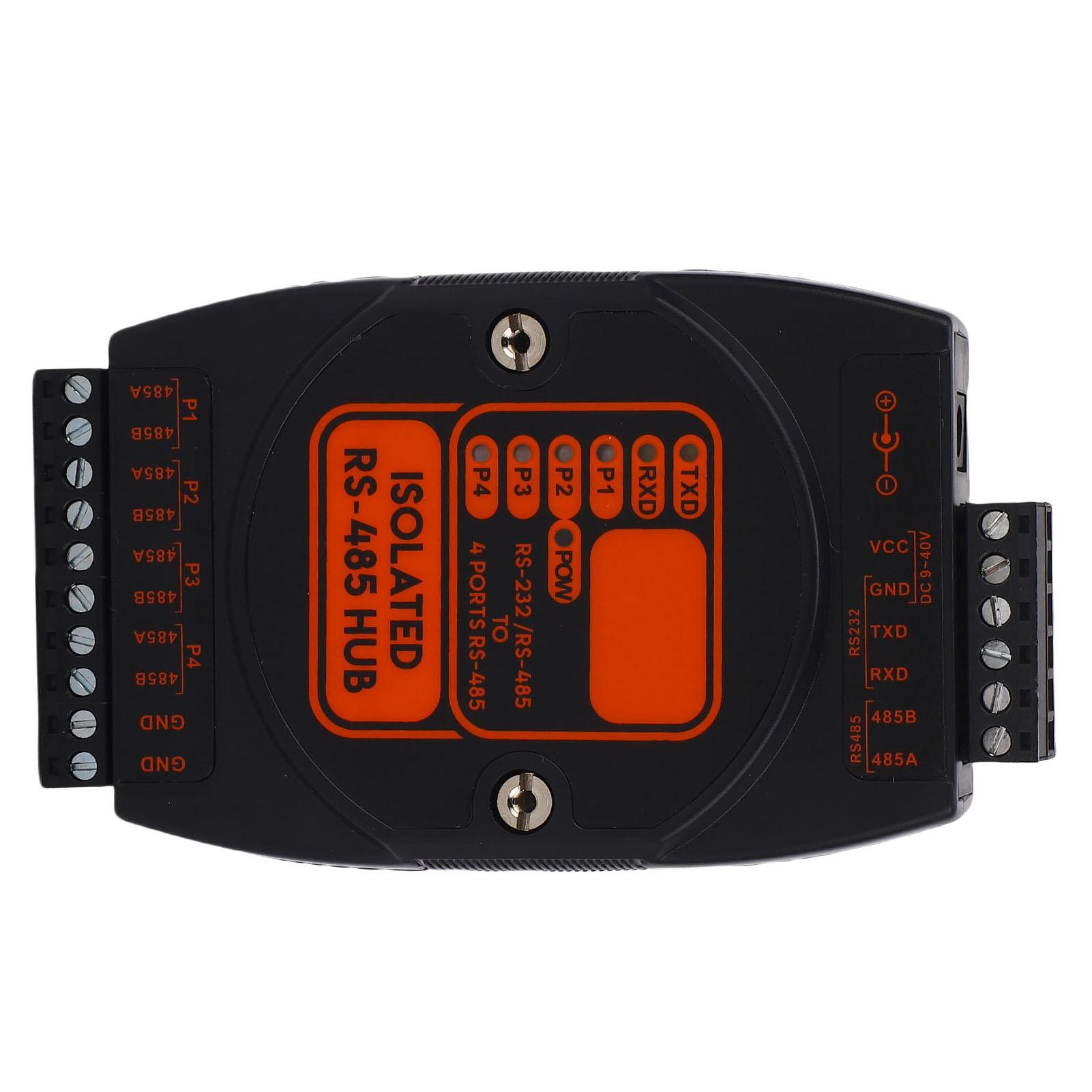 

Isolated Hub 1 Way 232 485 to 4 Way 485 Industrial Grade Converter Prevent Thunder Shocks for 35mm Guide Rail