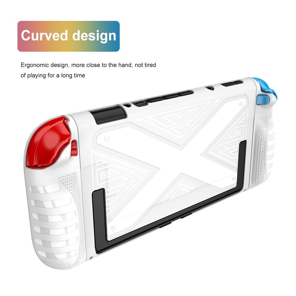 For Switch 2 Handheld Console Case Soft TPU Protective Shell Shockproof Back Cover with Kickstand Anti-Scratch Game Accessories