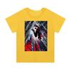 T-shirt Oversize a Maniche Corte Grigio Chiaro Lavato Vintage con Raffigurazione di Spider-Man: Across the Spider-Verse Miles Morales che cade attraverso la città Dinamico