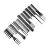 10pcs Hair Comb Professional Home Salon Ergonomic Styling Comb Set for Long Short Straight Curly Hair
