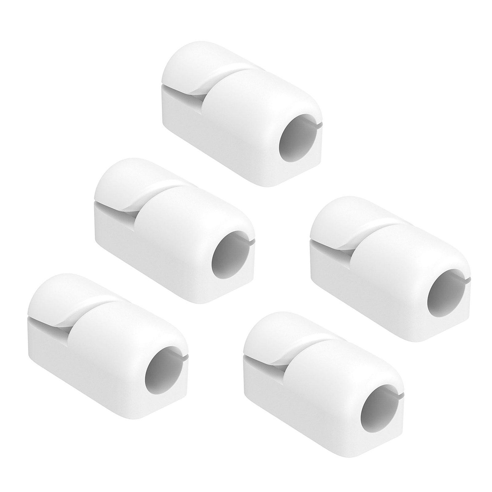 

5 шт. Органайзер для проводов, держатель, органайзер для шнуров, кабельные скобы, прочные уличные зажимы для шнуров для стены, стола, гирлянды рождественских огней A