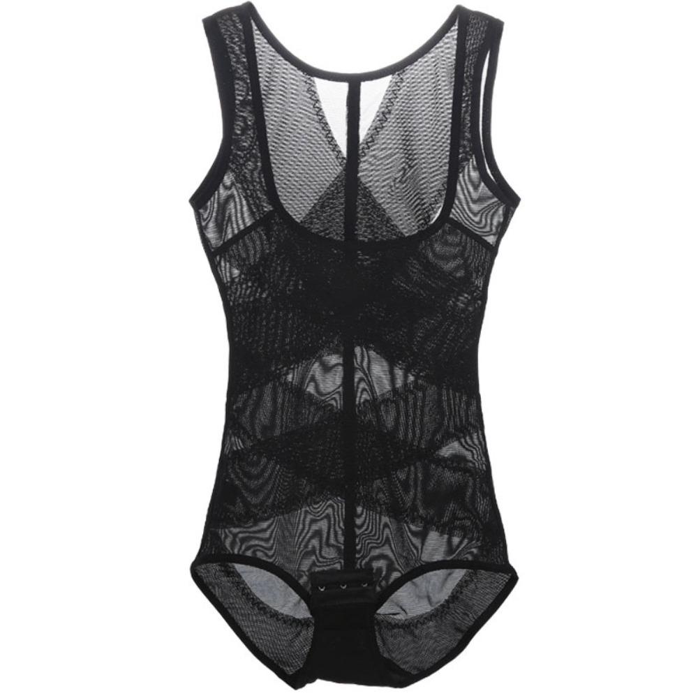 Mesh Thin Postpartum Shapewear Cross Fit Women's Corset Jumpsuits Body Shaping Jumpsuits  Yoga