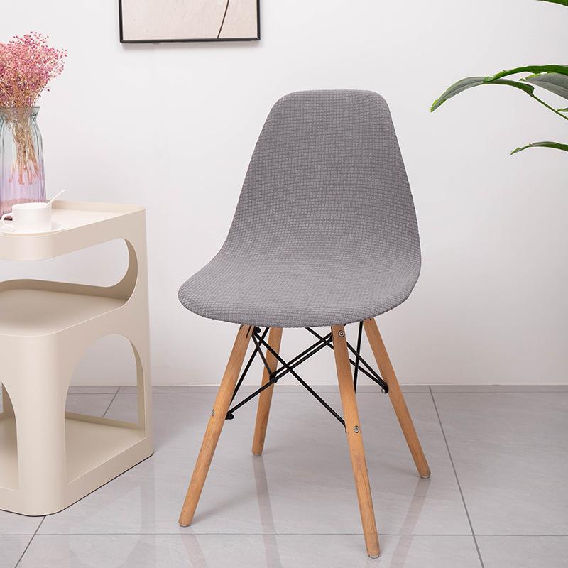 

Thickened Waterproof Corn Shell Chair Cover Dust-proof Chair Cover Curved Guest Club Chair Cover Spring Summer New Arrivals 1 Piece светло-серый