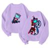 Children's Fashionable Lightweight Long-sleeved Round Neck Pullover With Pockets Printed Pullover