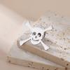 LIKGREAT Totenkopf Brosche für Männer Frauen Skelett Knochen Anstecknadel für Hemd Hüte Rucksäcke Edelstahl Schmuck Halloween Geschenk
