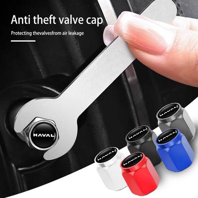 4pcs Metal Car Tire Wheel Theftproof Cap Air Valve Stem Cover For Haval Jolion H1 H2 H3 H4 H5 H6 H7 H8 H9 M6 F7x M4 F5 F7