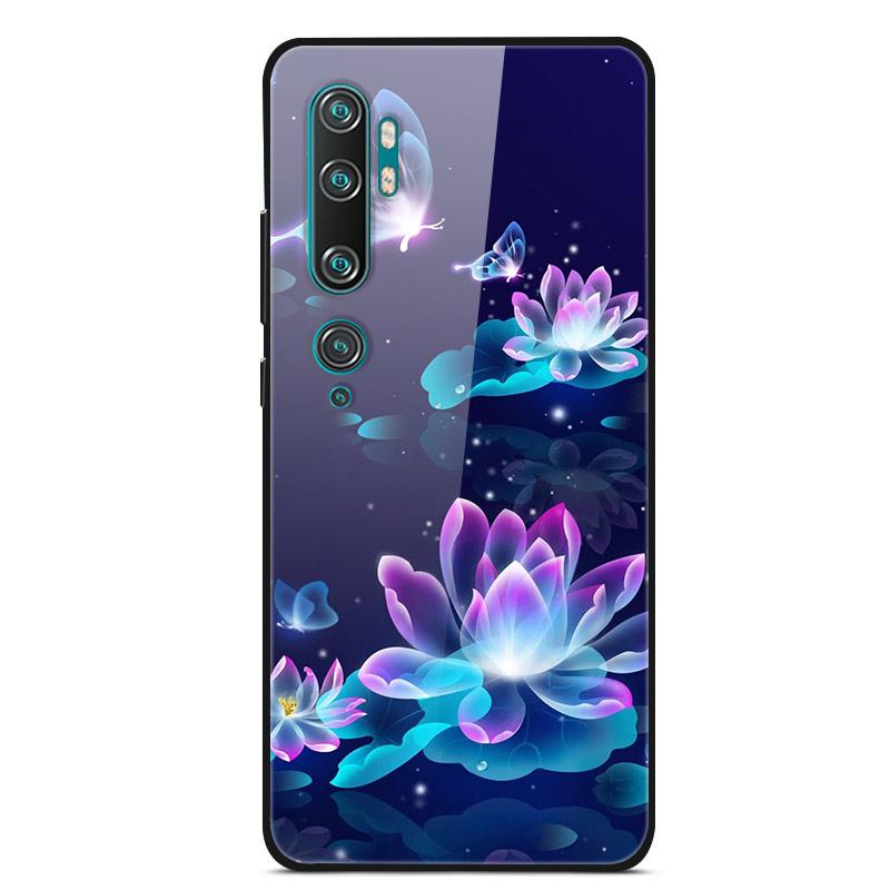 Luxury Cover Case for Xiaomi Mi Note 10 Pro Tempered Glass Cover Silicone Phone Case for Xiaomi Redmi Note 10Pro 10 Pro Cases