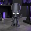 Funny Alien Decor 3D Printed Ornament, Figurine, Collectible Big Head Stable Base Statue for Desk Shelf Decor, Lovers Gift Unique Friends