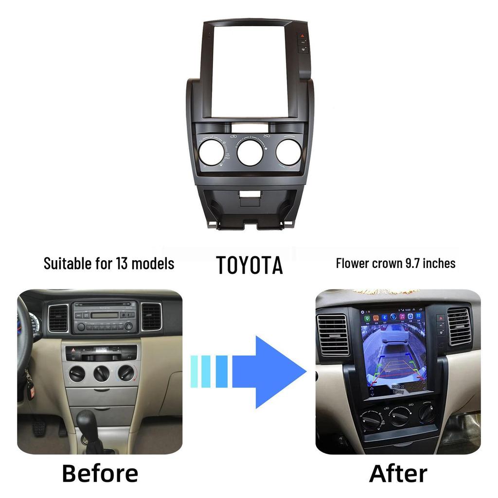 9,7-Zoll-Navigations-Blende für das zentrale Bedienfeld des Toyota Corolla Modell 13