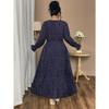 New Summer Printed Large Size Women's Dress with Polka Dot Fashion Loose Long Sleeve Women's Long Dresses Elegant Casual A Line Beach Ladies Dress