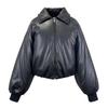 Womens/Ladies Plain Ribbed Cuff Bomber Jacket