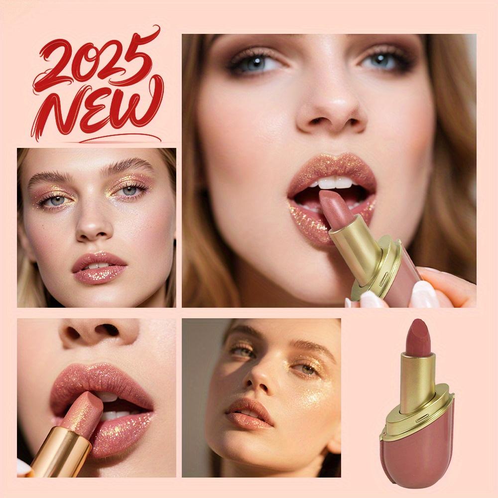 GKGU Capsule Rossetto Colorato Idratante Non Sbiadisce Non Appiccicoso Lucido con Perlescenze Lunga Durata Idratazione
