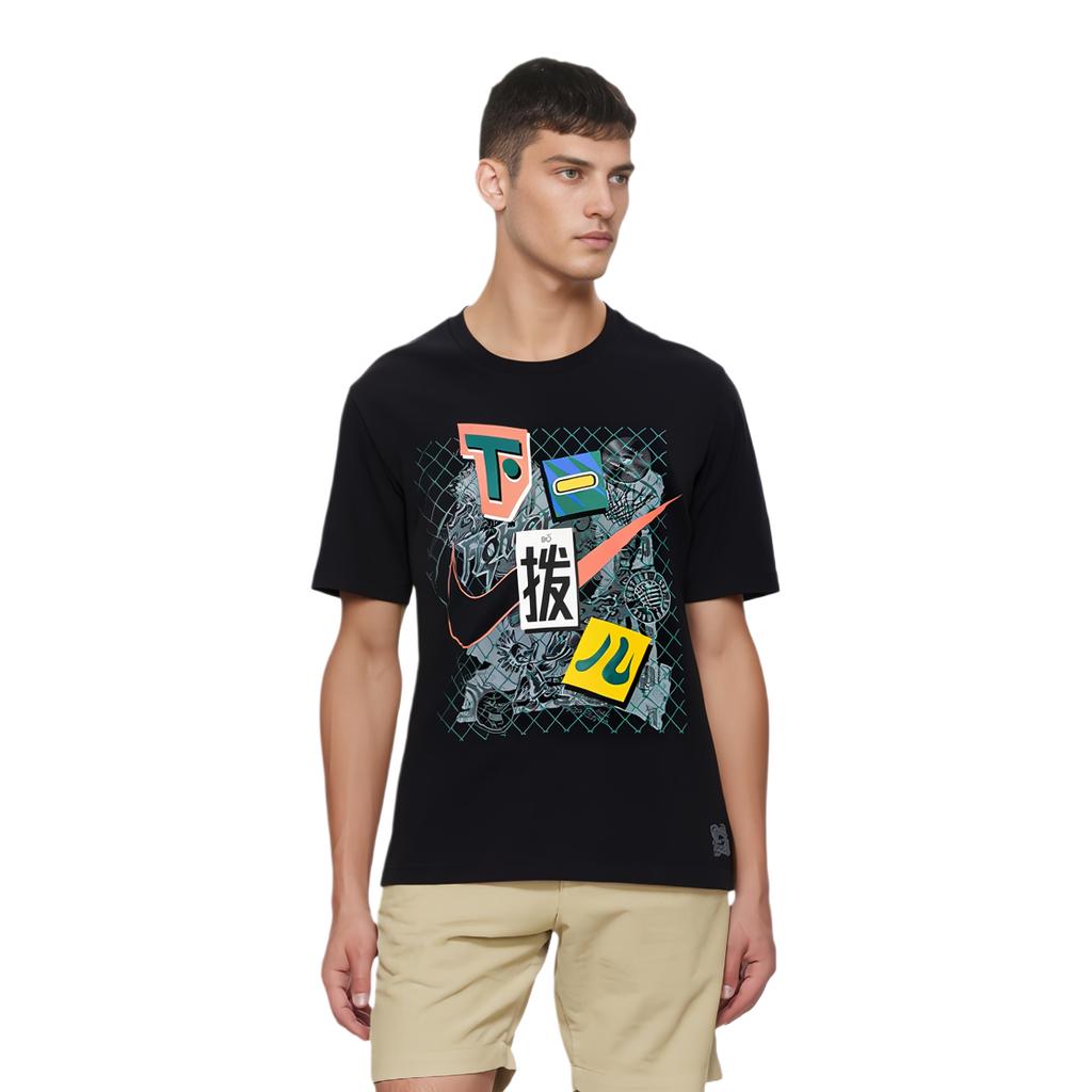 Nike T Shirts Men's Crew Neck Moderate Straight Fit CK1181-010