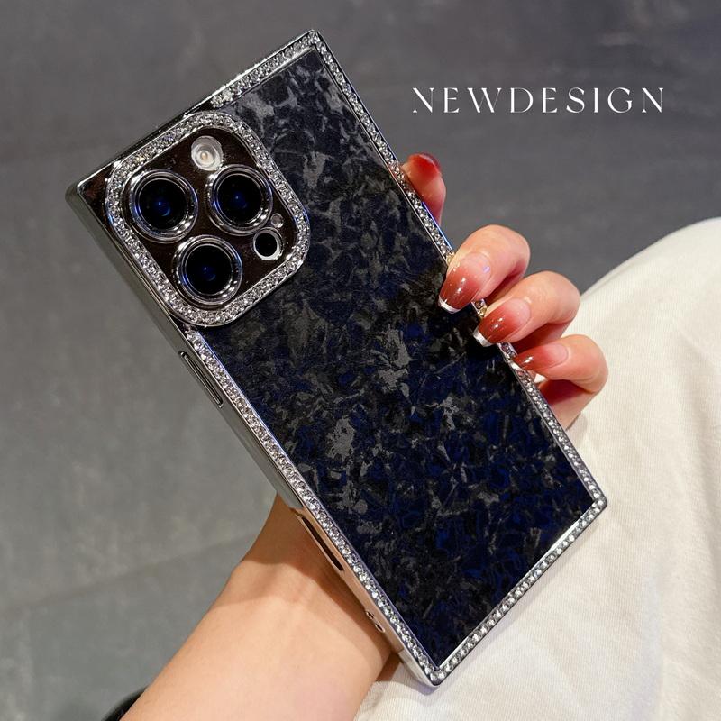 

Роскошный блестящий чехол для телефона с бриллиантовой рамкой для iPhone 16 Plus 15 Pro Max 14 Pro 13, противоударный мягкий силиконовый бампер iPhone 13 Pro Max