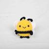 Handmaking Crochet Keychains Cute Wool Knitting Insect Cartoon Bees Pendants  Animal Doll