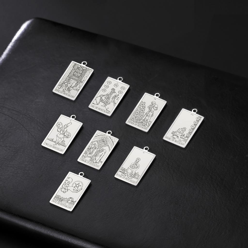 Set di Denari Carte dei Tarocchi Amuleto Vintage Ciondolo per Collane Set di Spade Arte Tradizionale dei Tarocchi Arcani Minori Vendita all'Ingrosso