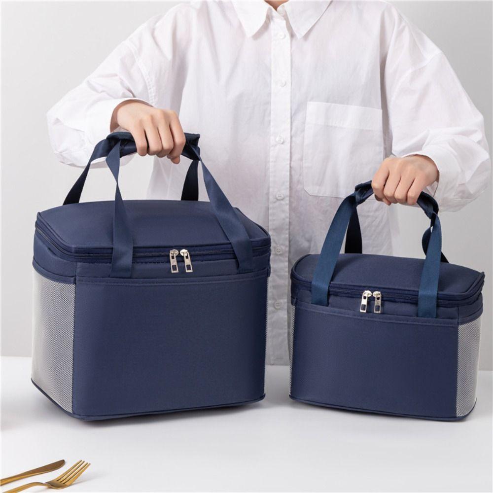 Strapazierfähige Lunchtasche mit Hartschalen-Einsatz Kühltasche Lässige isolierte Picknicktasche Kühlhandtasche