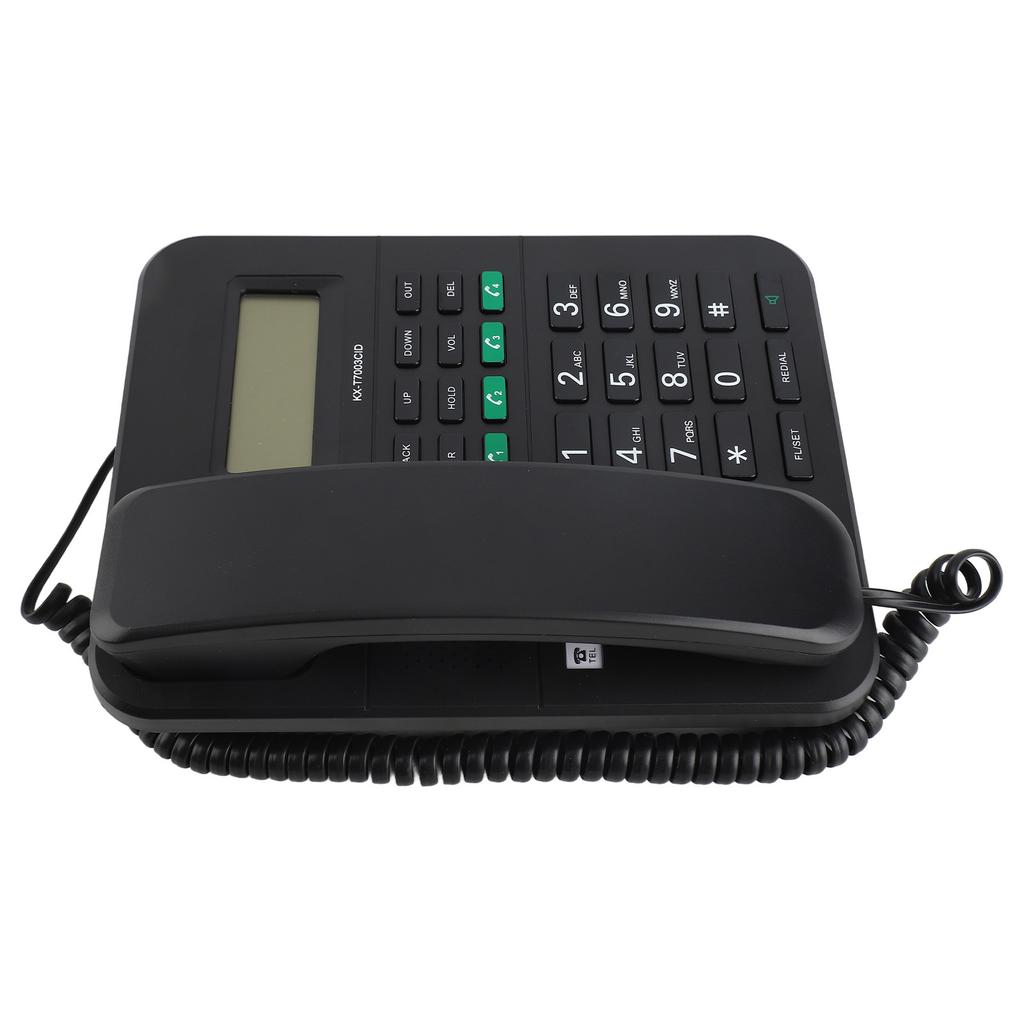 Corded Landline Phone 4 Levels Volume and 5 Levels LCD Brightness   Caller ID HD 16 Bit Display English Corded Phone