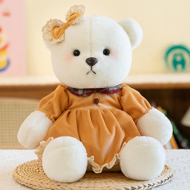 Adorable Plush Bear Doll Cute Cartoon Wedding Couple Gift For Birthdays And Celebrations 22cm 35cm 45cm Sizes Available