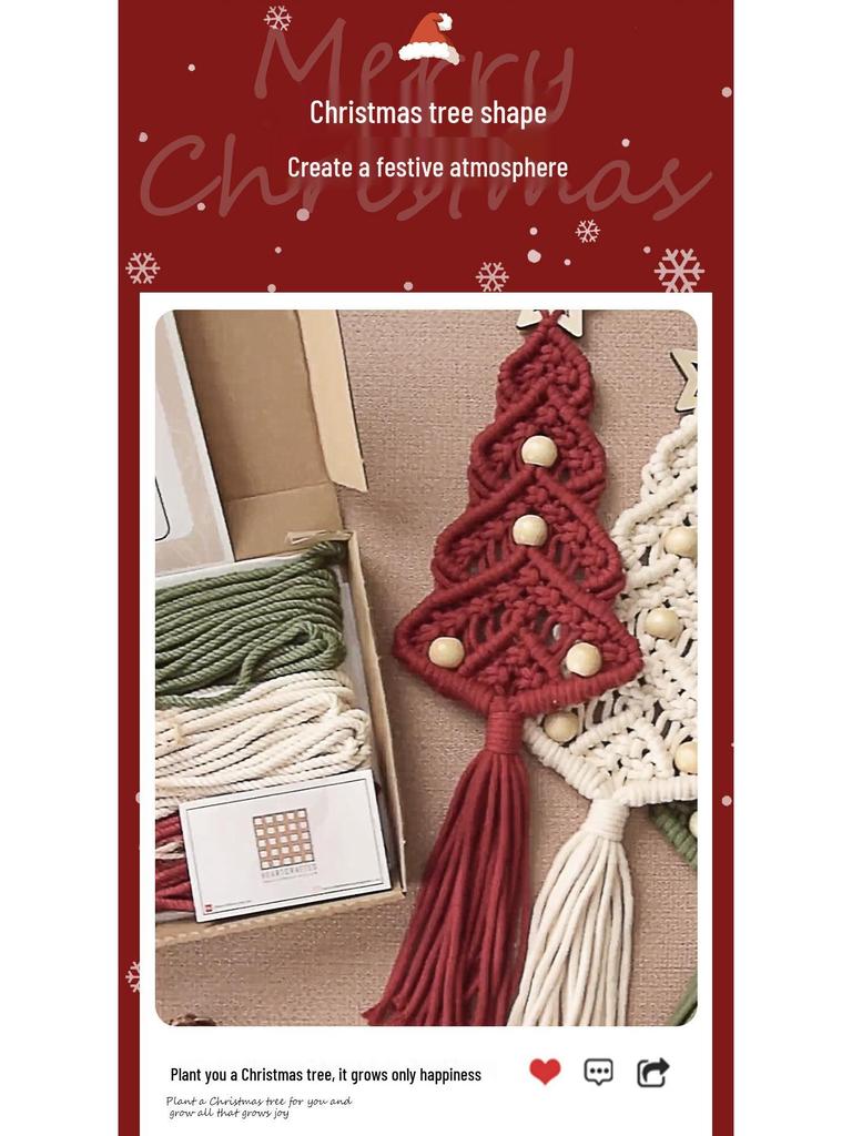 Julgranstapetseringskit: Gör-det-själv Handgjort Hängande Väggdekoration & Prydnad Set