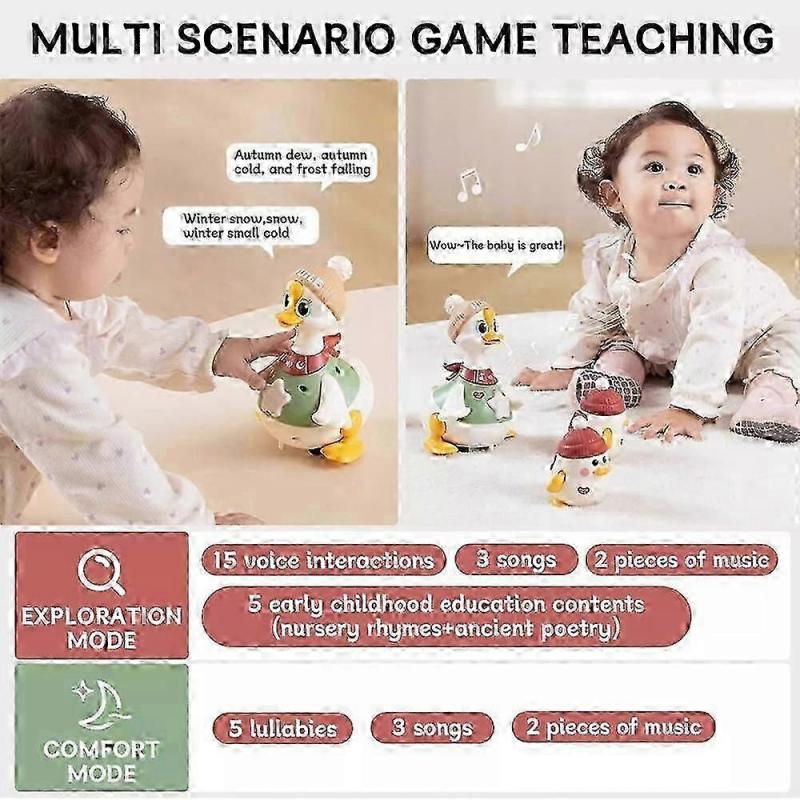 Strolling Duck Family Playset with Walking Ducks for Infants