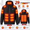 Slimme Verwarmde Hoodie voor Mannen - Winterse Elektrische Warmte met Constante Temperatuurregeling