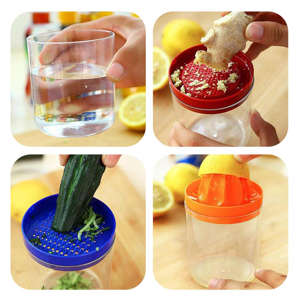 8-In-1 Kitchen Tool Bottle Funnel Lemon Squeezer Grater Eggs Masher Cheese Grater Eggs Seperator Measuring Cup Can Opener
