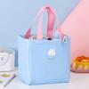 Large Womens Lunch Carryall with Badge Lightweight To Carry Insulation Lunchbox Pouch Thicken Zipper Thermal Food Cooler Carryall for School Picnic